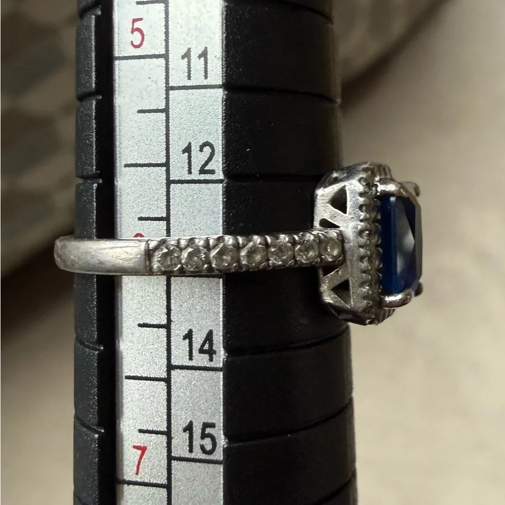 Sterling Silver Ring Blue stone. Handmade in Italy 🇮🇹